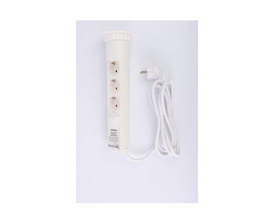 Выдвижной встраиваемый розеточный блок Inrior 3 EURO розетки RUFH-10 – изображение 4