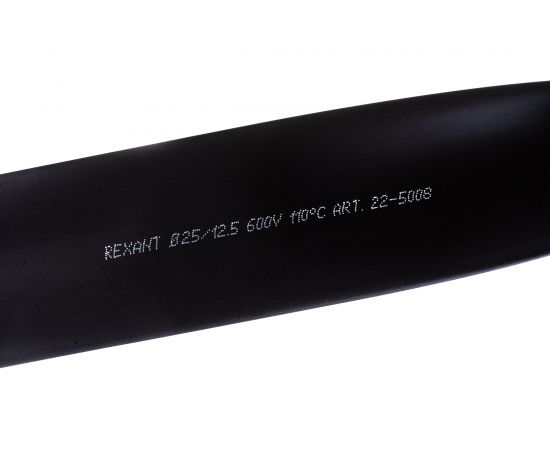 Термоусадка REXANT 25.0/12.5 мм, 1м, черная 22-5008 – изображение 4