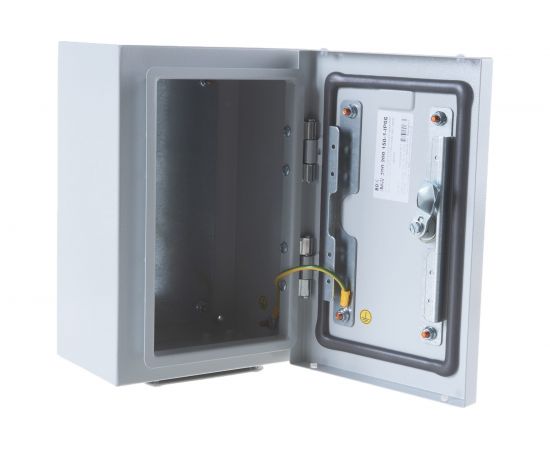 Шкаф ЦМО, электротехнический, настенный, сплошная металлическая дверь, серый EMW-300.200.150-1-IP66 – изображение 5