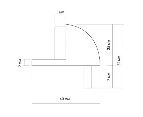 Дверной упор LOCKLAND с крепежным штырем, цвет хром 7049895 – изображение 5