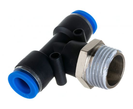 Фитинг Т-образный с наружной резьбой (10 мм; 1/2"") для пластиковых трубок ROCKFORCE RF-SPB10-04 