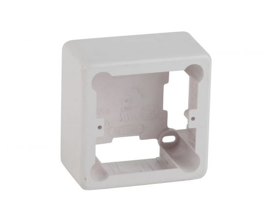 1-местная установочная коробка ЭРА КУК под кабель-канал, 85х85х42мм, белая IP20, 44/1760 Б0047294 