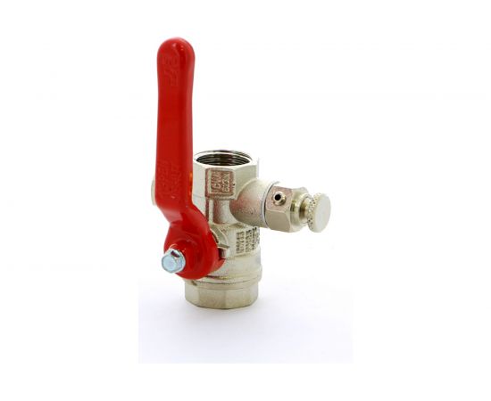 Шаровой кран ITAP муфтовый, полнопроходной, со спускным устройством, рычаг, 1/2 ART 115 