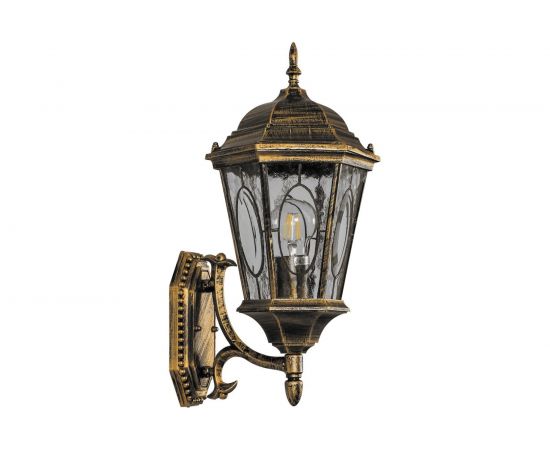 Светильник FERON НБУ-60w вверх, Е27, IP44, черное золото 11327 