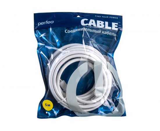 Кабель PERFEO ТВ вилка - ТВ розетка длина 5 м. T5004 30 003 926 