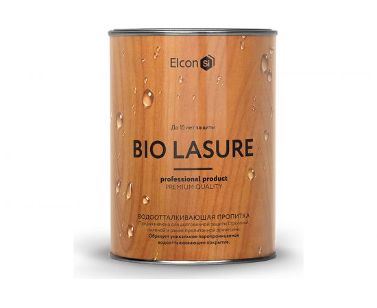 Водоотталкивающая пропитка для дерева Elcon Bio Lasure (сосна; 0.9 л) 00-00461945 