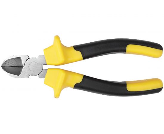 Бокорезы, черно-желтые прорезиненные ручки, хром-никелевое покрытие 165 мм FIT Старт 49951 