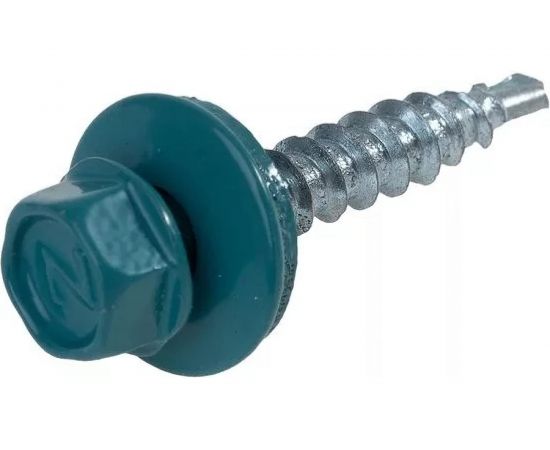 Кровельный саморез Bohrer 4,8x29, RAL 5021 морская волна, 250 шт. SKRAL5021-4,8х29-25 