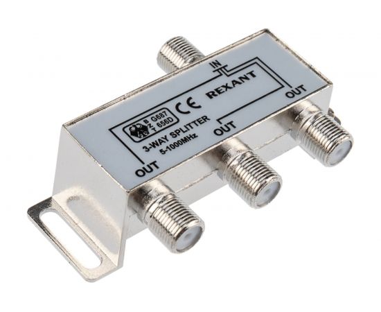 Делитель ТВ REXANT на 3 выхода F разъём 5-1000 МГц 05-6002 