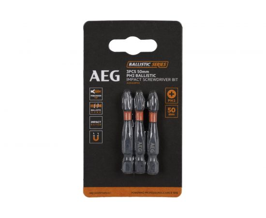 Биты ударные AAK503PH2 (3 шт; PH2, 50 мм) AEG 4932479181 