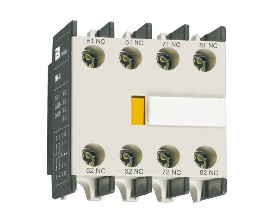 Приставка IEK ПКИ-04 дополнительные контакты 4р KPK10-04 