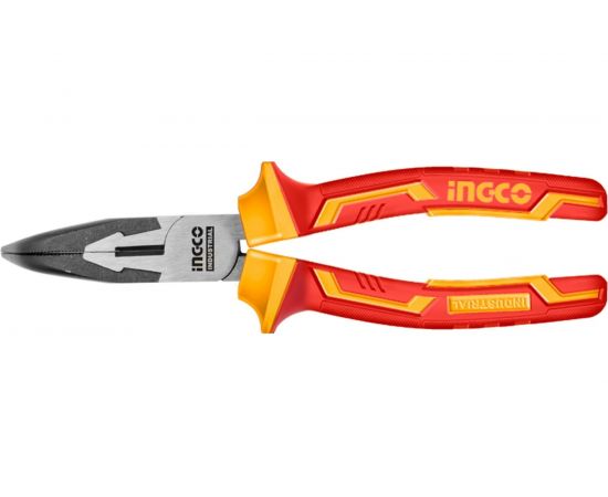 Диэлектрические изогнутые длинногубцы INGCO 200 мм INDUSTRIAL HIBNP28208 