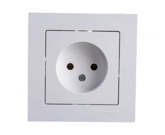 Розетка Schneider Electric ATLAS DESIGN без заземления 16А в сборе белая ATN000140 