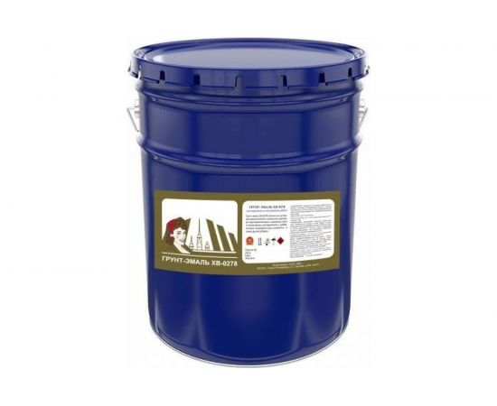 Антикоррозийная грунт-эмаль по металлу Ленинградка ХВ-0278 10 кг черный УТ000010409 