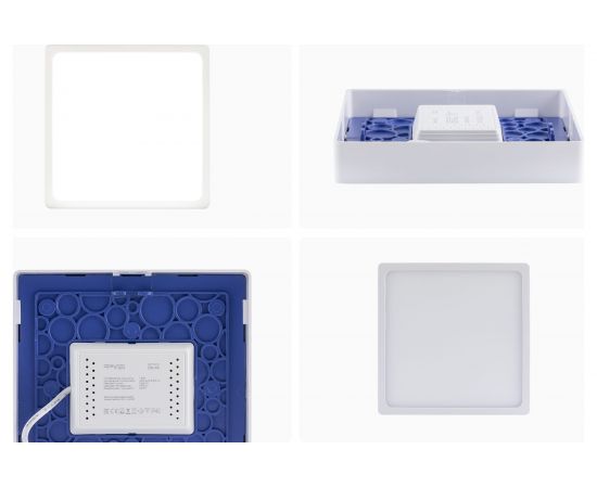 Светодиодная панель Apeyron накладная квадратная 220В, 15Вт, алюминиевый корпус, изолированный драйвер ДН 06-46 – изображение 13