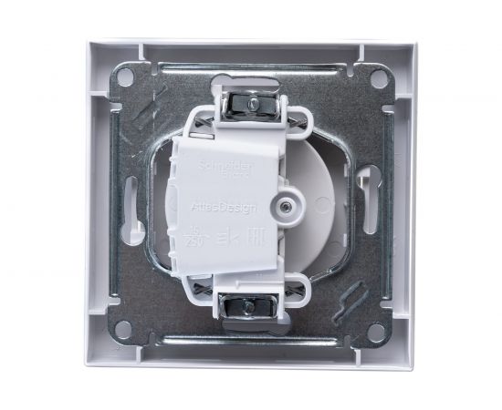 Розетка Schneider Electric ATLAS DESIGN без заземления 16А в сборе белая ATN000140 – изображение 2