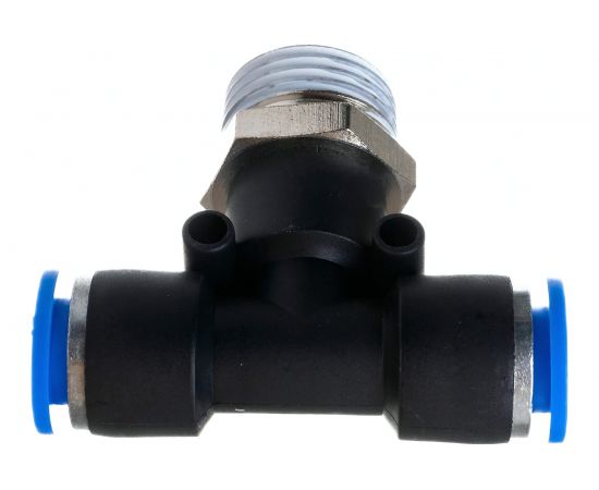 Фитинг Т-образный с наружной резьбой (10 мм; 1/2"") для пластиковых трубок ROCKFORCE RF-SPB10-04 – изображение 2