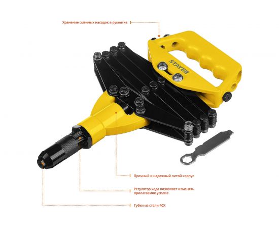 Рычажно-складной заклепочник Stayer RX-900 POWER-Pro 3115 Professional 3115_z01 – изображение 2