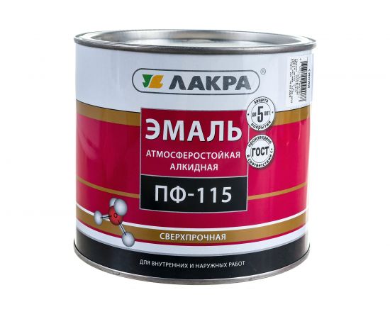 Эмаль Лакра ПФ-115 синяя, 2 кг 90000661285 – изображение 2