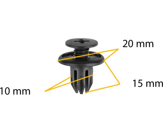 Автокрепеж Acura Chevrolet Daewoo GM Honda Opel Ssang Yong 10 шт 91503SP0003 КрепАвто 0019 – изображение 2