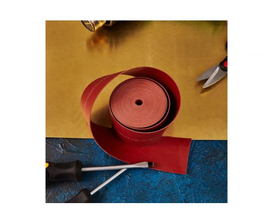 Термоусаживаемая лента с клеевым слоем REXANT 50 мм х 0,8 мм, красная, 5 м, ТЛ-0,8 48-9014 – изображение 3