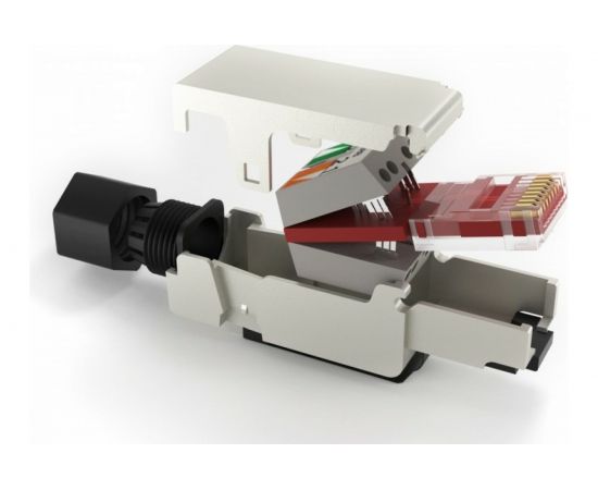 Разъем RJ-45 Hyperline PLUF-8P8C-S-C6A-SH 8P8C под витую пару, полевая заделка, категория 6а 264779 – изображение 3