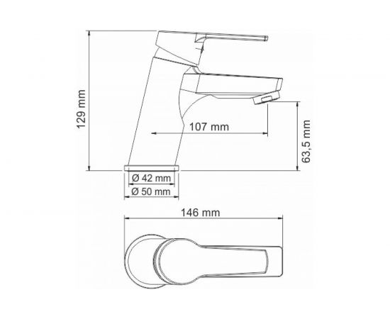 Смеситель для умывальника WasserKRAFT Rhin 4403 – изображение 3