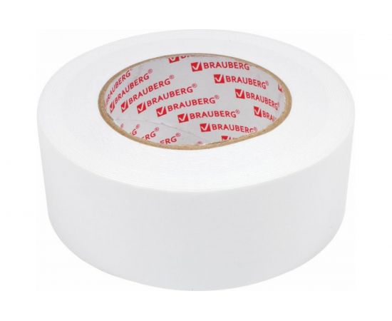 Двухсторонняя клейкая лента BRAUBERG 50 мм х 8 м, на вспененной основе, 1 мм, прочная 600485 – изображение 3