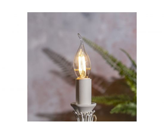 Филаментная лампа REXANT Свеча на ветру CN37 7.5 Вт 2700K E14 604-101 – изображение 3