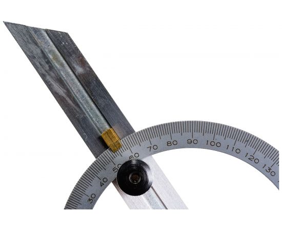 Угломер-транспортир GRIFF 0-180, d=100мм, L=150мм D143005 – изображение 3