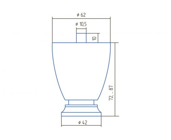 Регулируемая опора Brante ОР 61 С хром 107008 – изображение 4