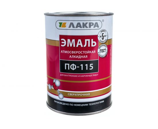 Эмаль Лакра ПФ-115 синяя, 1 кг 90000672513 – изображение 4