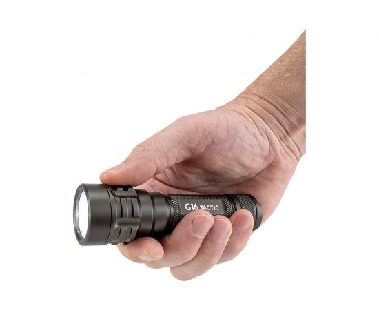 Фонарь ЯРКИЙ ЛУЧ G16 TACTIC Luminus SST-40 5000K с встроенным ЗУ 4606400106418 – изображение 4
