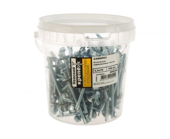 Саморез КР Невский Крепеж ZP св. 5,5х76, 100 шт. 800554 – изображение 5