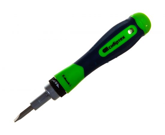 Реверсивная отвертка для точных работ с набором бит и торцевых головок СИБРТЕХ 32 предмета 13370 – изображение 5