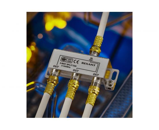 Делитель ТВ REXANT на 3 выхода F разъём 5-1000 МГц 05-6002 – изображение 6