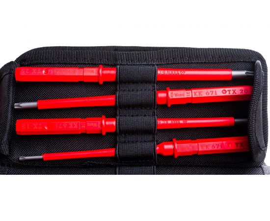 Набор отвёрток-насадок диэлектрических с рукояткой-держателем Wera, VDE, 17 предметов, WE-059030 – изображение 6