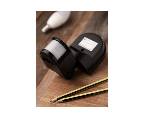 ИК датчик движения EKF, настенный 1200Вт 180гр до 12м IP44 MS-16Cb черный PROxima dd-ms-16Cb – изображение 7