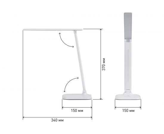 Настольный светильник ЭРА NLED-462-10W-W белый Б0031612 – изображение 7