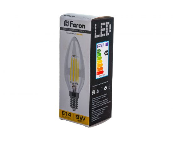 Светодиодная лампа FERON 9W 230V E14 2700K прозрачная, LB-73 25956 – изображение 8