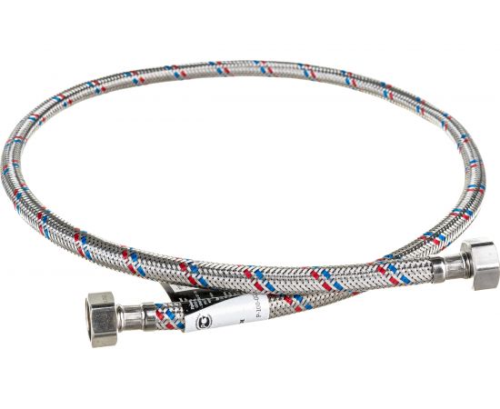 Гибкая подводка для воды Gigant с оплеткой из нержавеющей стали, 1/2""х100 см, г/г P-100-GG 