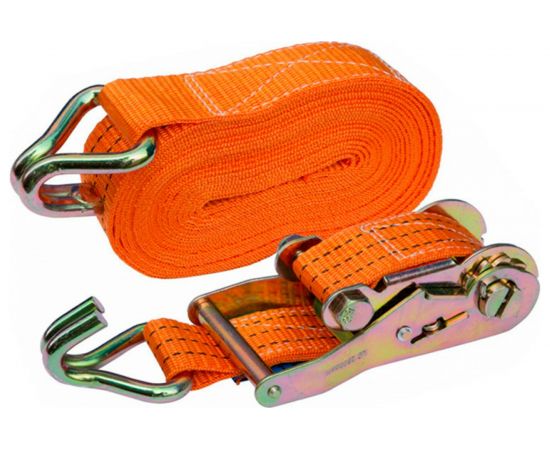 Ремень крепления груза РемоКолор с крюками, с храповым механизмом 115 мм, 0,025x4,5 м 62-5-110 