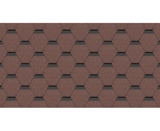 Гибкая черепица DOCKE PIE STANDARD СОТА красный ZRSM-1114 