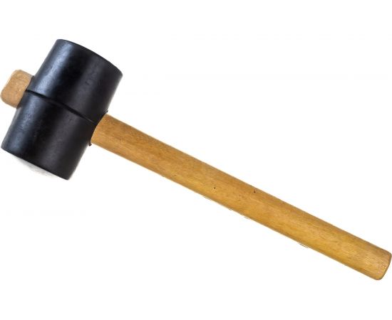 Киянка ULTIMA деревянная рукоятка, 450 г, черная резина, 121042 
