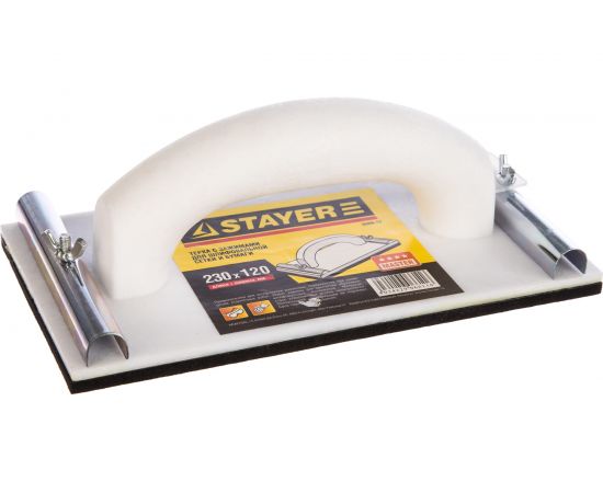 Терка для шлифования с металлическим фиксатором, 120x230мм STAYER 3569-12 