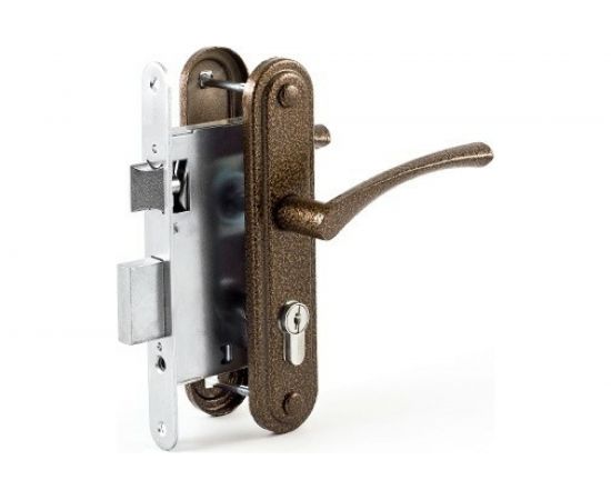 Врезной замок ЗЕНИТ Омега-ЗВ7 бронза 19430 