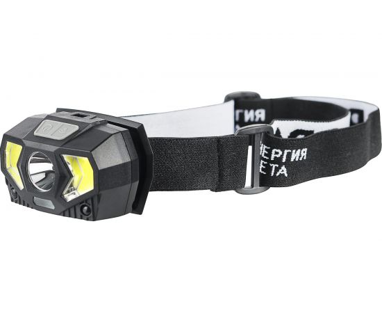 Налобный светодиодный фонарь ЭРА GB608 на батарейках, 3xAAA, 5Вт, 7 режимов, черный, Б0052319 