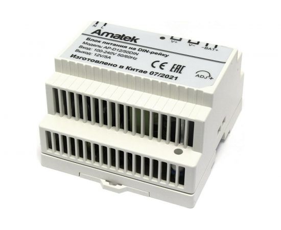 Стабилизированный блок питания Amatek AP-D12/50DIN 12В / 5А 7000557 