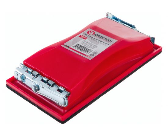 Брусок для шлифования INTERTOOL 100х210 мм, металлический зажим HT-0002 