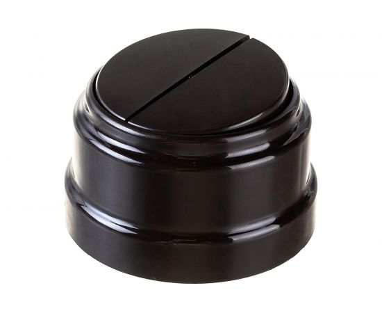 2-клавишный выключатель Bylectrica А56-2212 6А открытой установки, серия РЕТРО, шоколад, А56-2212 шоколад 